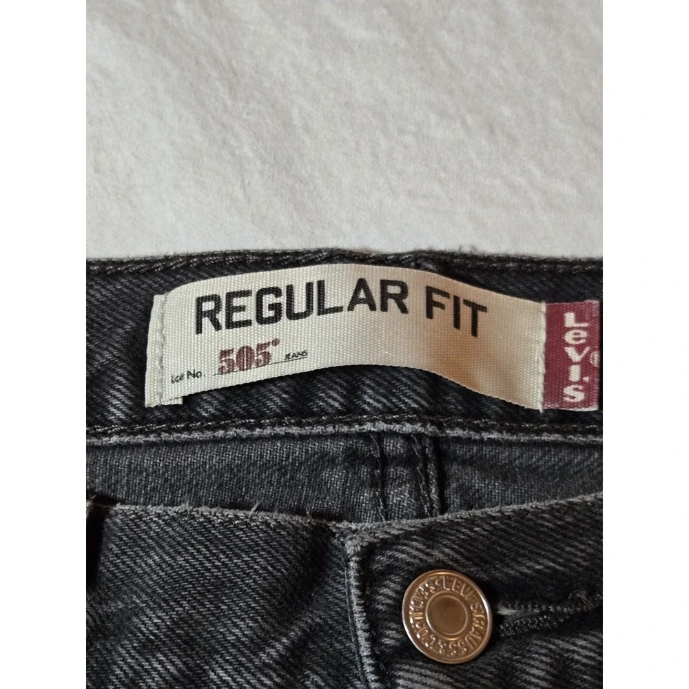 Levi Strauss Mens 505‎ 34×30 Charcoal